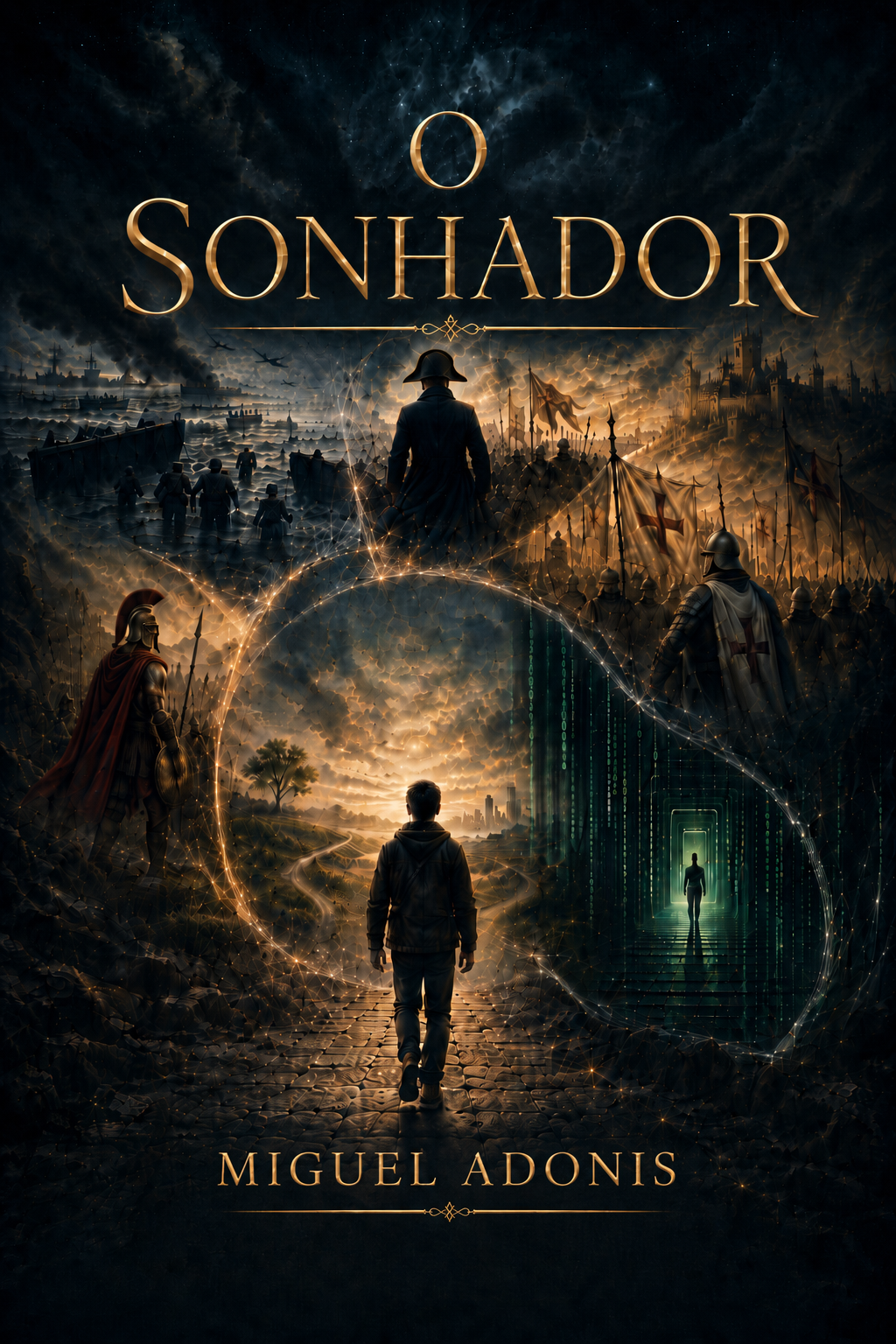 Capa do livro O Sonhador, de Miguel Adonis